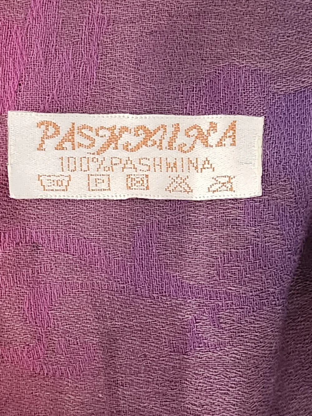 Pashmina Rainbow Elephant Print Scarf with Fringe 68 x 26